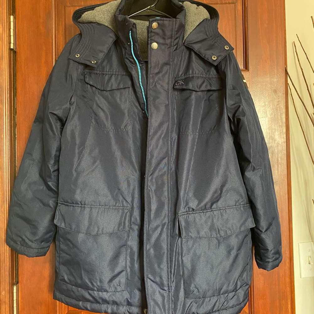 Calvin Klein Jeans kids Navy Blue Winter Coat - Picture 12 of 13
